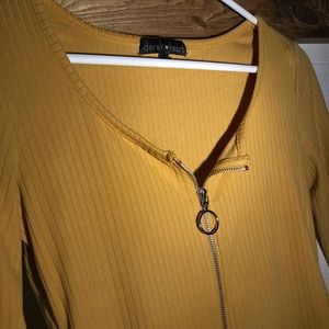 Yellow Long Sleeve Top